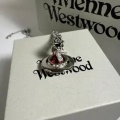 Vivienne Westwood オーブネックレス レッド × シルバー 新品