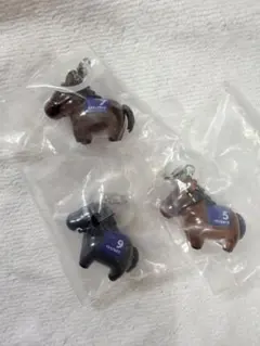 競走馬 ガチャ キーホルダー 3個セット