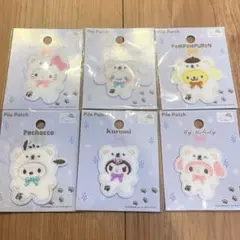 サンリオ　ふわふわスノー　パイルワッペン