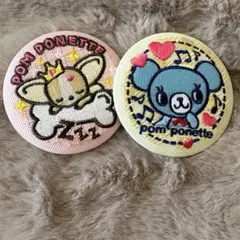 ナルミヤキャラクターズ　刺繍缶バッジビスケット