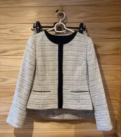 洋服の青山 ANCHOR WOMAN ツイード フォーマルスーツ 9号