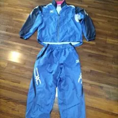 Mizuno ジャージ上下セット Lサイズ 青/黒