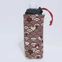 保冷　保温　ペットボトルカバー　ハンドメイド　ペットボトルホルダー　ねこ　D07