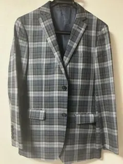 【BurberryBL】チェック柄 テーラードジャケット