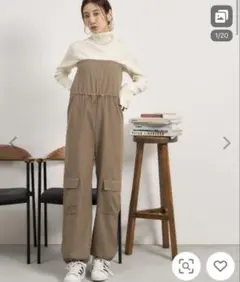 サロペット オーバーオール ドロストベアカーゴオールインワン レディース