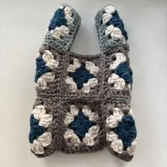 ハンドメイドニットバッグ
