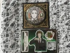 憂国のモリアーティ アルバート バースデイ缶バッジ アクリルジオラマ