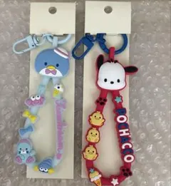 サンリオ大賞応援グッズ　ラバーコードキーホルダー タキシードサム ポチャッコ