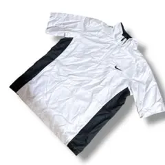 NIKE GOLF ナイキゴルフ ハーフジップ 半袖ブルゾン 白黒 Lサイズ