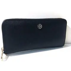 s1533 トリーバーチ ブラック レザー 長財布 大容量