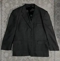 Protocol グレー チェック(ハウンドトゥース)柄 テーラードジャケット