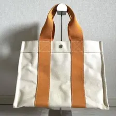 オレンジ トートバッグ