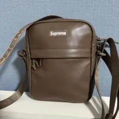 Supreme 24FW ブラウン レザー　ショルダー　バッグ