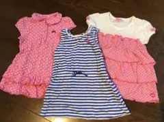 ミキハウス ホットビスケッツ ワンピース3点セット 90 mikihouse