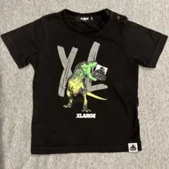 美品！XLARGE KIDS 恐竜プリント Tシャツ ブラック 90cmのサムネイル