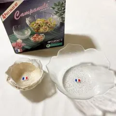 フランス製アルコロック ボウル皿 大1個・小3個セットのサムネイル