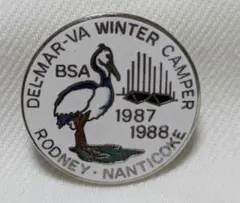 ヴィンテージ 80s BSA ボーイスカウト ピンバッジ Del-Mar-Va