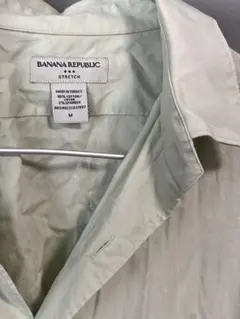 【処分価格】BANANA REPUBLIC 古着 メンズ シャツ ライトグリーン