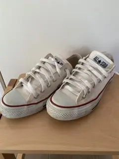 ALL STAR 生成りスニーカー ローカット　24.0cm