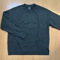 GAP クルーネックニットセーター L ダークグリーン