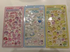 マイメロディ ポムポムプリン シナモロールボンボンドロップシール 3パックセット