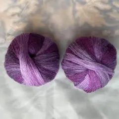 f*o様 ウール75% 混紡毛糸 1玉500m2玉 セット　編み物 かぎ針