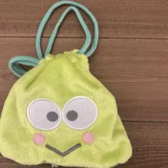 【早い者勝ち】はぴだんぶいふわふわふぇいす巾着　ケロッピ