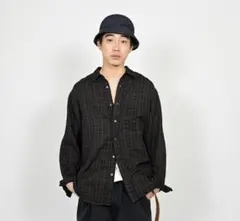 maatee&sons ガンクラブチェックシルクシャツ - メルカリ