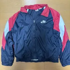 90sレア　NIKEナイロンジャケット　赤黒白
