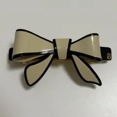 アレキサンドルドゥパリ*ブラックリボンバレッタ/サテン/ヘア