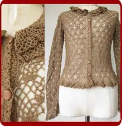 古着♪レトロ・Vintageニットカーディガン♪70年代ヴィンテージアンティーク