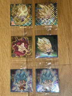 ドラゴンボール超戦士シールウエハース 10th 超15-28他5枚