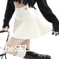 韓国 服 レディース スカート 白 ミニスカート プリーツ スカパン 白 人気