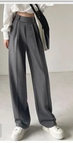 GRL　センタープレスパンツ XS