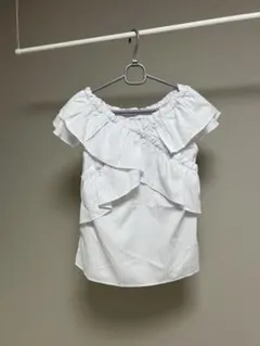 Wcloset 2WAY オフショルダー トップス ギンガムチェック FREEのサムネイル