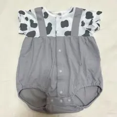 サロペット風 半袖ロンパース 60〜70サイズ