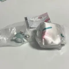 サンリオ　めじるしチャーム　なりきりまん　エンジェルアイマスク シナモン　セット