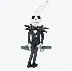 ジャック・スケリントン ぬいぐるみ キーチェーン付き 肩のせ ディズニー