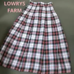 LOWRYS FARM チェック柄 フレアスカート 【L】