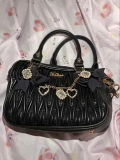 LIZLISA リズリサ キルティングリボンチャームポシェット