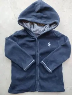 【美品】ポロラルフローレン　パーカー　リバーシブル　ネイビー サイズ80