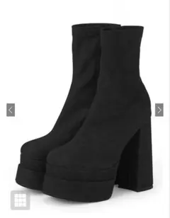 【GRL】チャンキーヒール厚底ショートブーツ(gd1583)