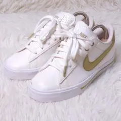 NIKE ナイキ スウィートクラシック ホワイト ゴールド スニーカー