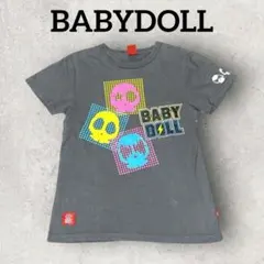 BABYDOLL 半袖Tシャツ スカル ドクロ クルーネックT (S) グレーのサムネイル