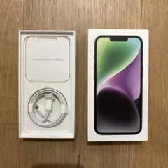 箱(iPhone 14 ミッドナイト)Lightningケーブル付き