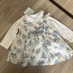 べべ　花柄ワンピースとブラウスのセット　70-80センチ