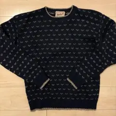 80s Woolrich バーズアイニット