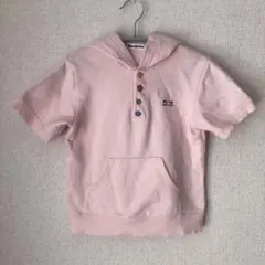 ムージョンジョン　Tシャツ パーカー　半袖　トップス　半袖　110