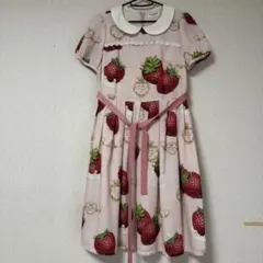 ❇️Emily Temple Cute ドット苺スカート黒 BK エミキュ ❇️Emily Temple Cute ドット苺スカート黒 BK エミキュ