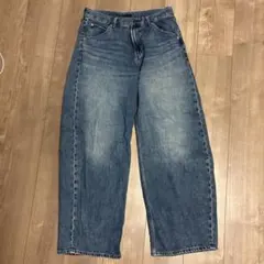 ユニクロ バギーカーブデニム 28